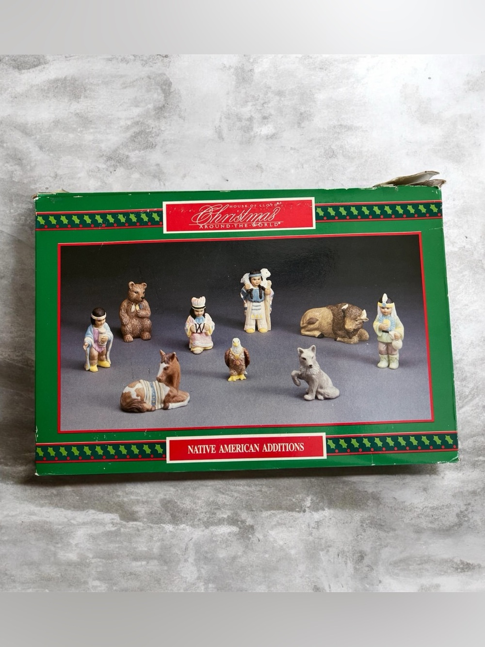 House of Lloyd Christmas Around the World Nativity Native American Additions Box